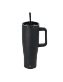 Tasse Thermique Leandrok Couleurs : noir Matières : acier inoxydable recyclé goodies publicitaire événementiel