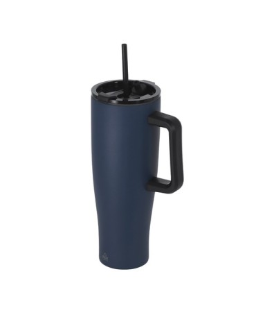 Tasse Thermique Leandrok Couleurs : noir Matières : acier inoxydable recyclé objet promotionnel éco-responsable