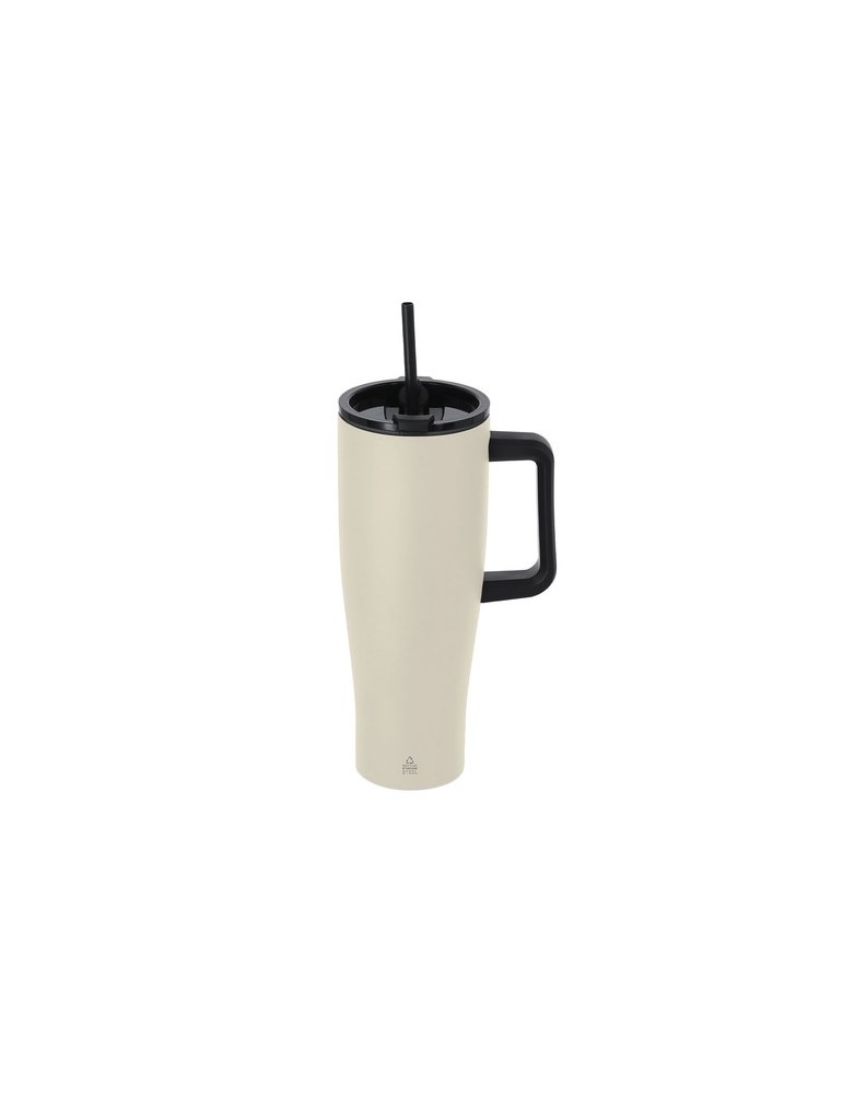 Tasse Thermique Leandrok Couleurs : naturel Matières : acier inoxydable recyclé cadeau entreprise pas cher