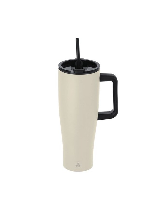 Tasse Thermique Leandrok Couleurs : naturel Matières : acier inoxydable recyclé cadeau entreprise pas cher