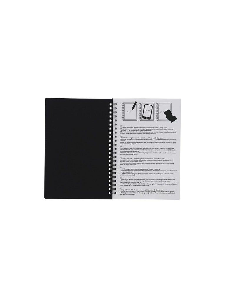 Cahier Effaçable Gratox Couleurs : noir goodies publicitaire événementiel