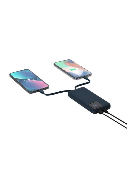 Power Bank Fatuox Matières : ABS recyclé Couleurs : noir personnalisation rapide en France