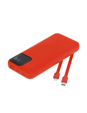 Power Bank Fatuox Matières : ABS recyclé Couleurs : noir personnalisable avec votre logo