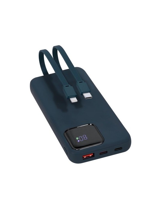 Power Bank Fatuox Matières : ABS recyclé Couleurs : bleu goodies entreprise design