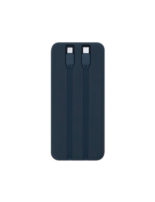 Power Bank Fatuox Matières : ABS recyclé Couleurs : bleu impression haute définition