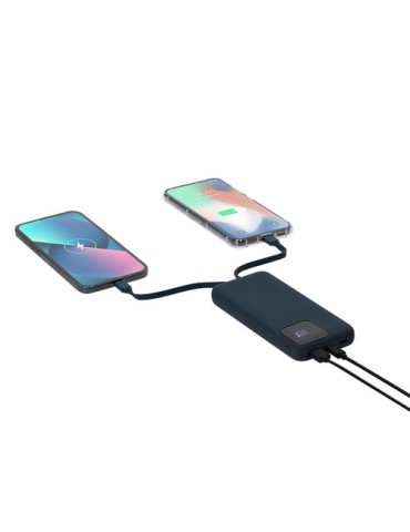 Power Bank Fatuox Matières : ABS recyclé Couleurs : bleu objet promotionnel éco-responsable