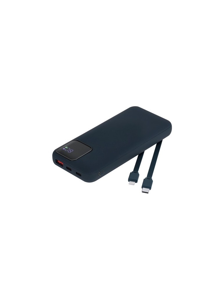 Power Bank Fatuox Matières : ABS recyclé Couleurs : bleu goodies entreprise design
