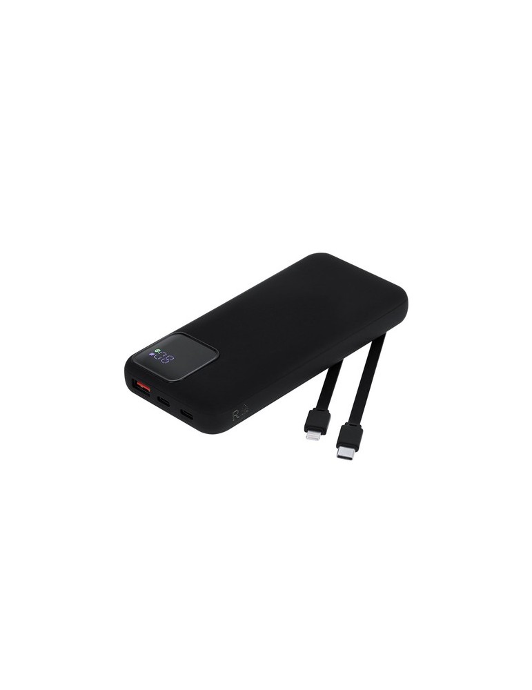 Power Bank Fatuox Matières : ABS recyclé Couleurs : rouge personnalisation sur mesure