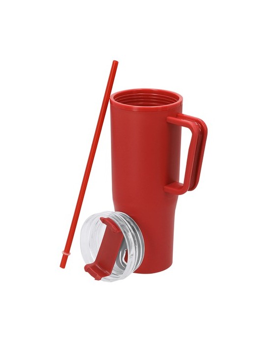 Tasse Thermique Gabrion Couleurs : bleu marine Matières : polypropylène (PP) recyclé objet publicitaire robuste