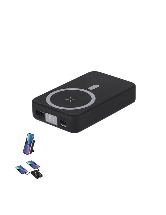 Power Bank Granzax Matières : ABS recyclé Couleurs : blanc goodies publicitaire événementiel