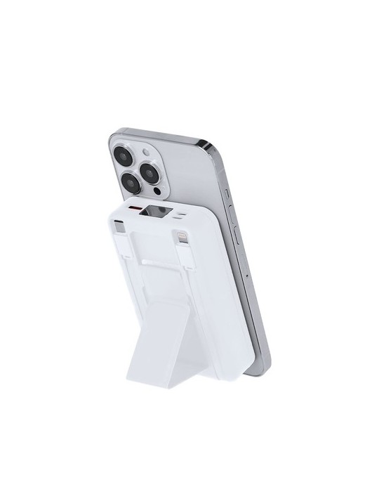 Power Bank Granzax Matières : ABS recyclé Couleurs : blanc cadeau client original