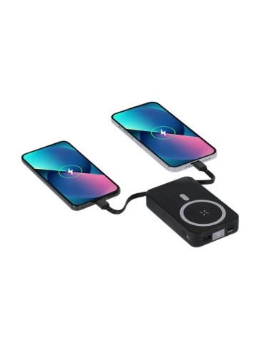 Power Bank Granzax Matières : ABS recyclé Couleurs : blanc goodies personnalisé en stock