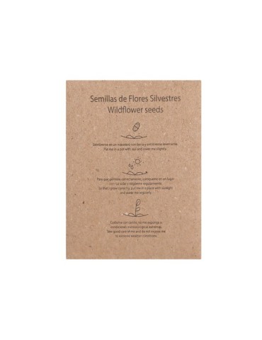 Sachet Graines Balvor Matières : carton Couleurs : naturel marquage laser ultra précis