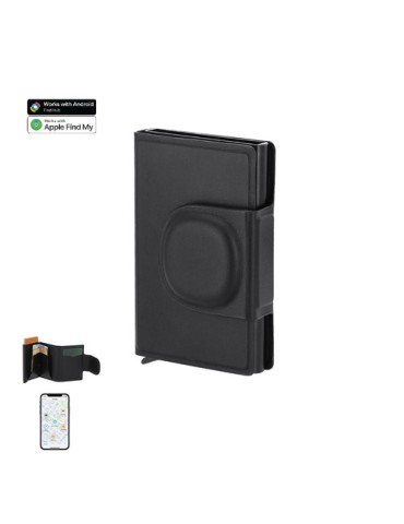 Porte-Cartes Traqueur Selkik Matières : PU Couleurs : noir