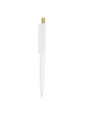 Stylo Icarus Matières : bambou Couleurs : blanc personnalisable avec votre logo