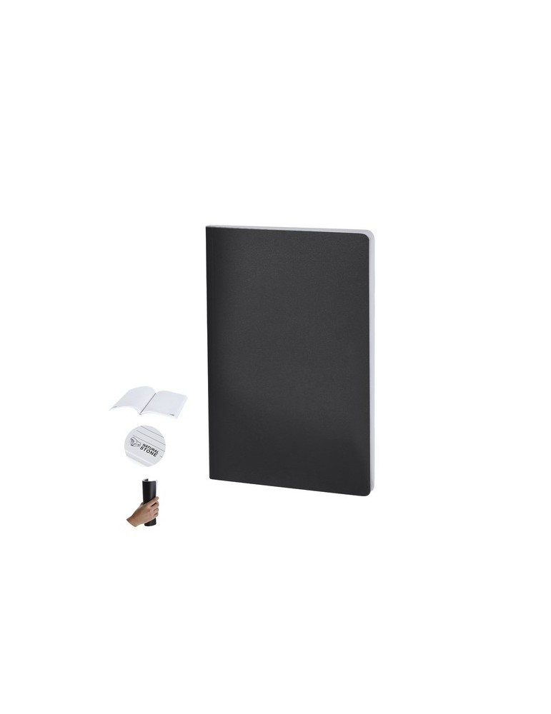 Bloc Notes Letan Matières : papier de pierre Couleurs : noir