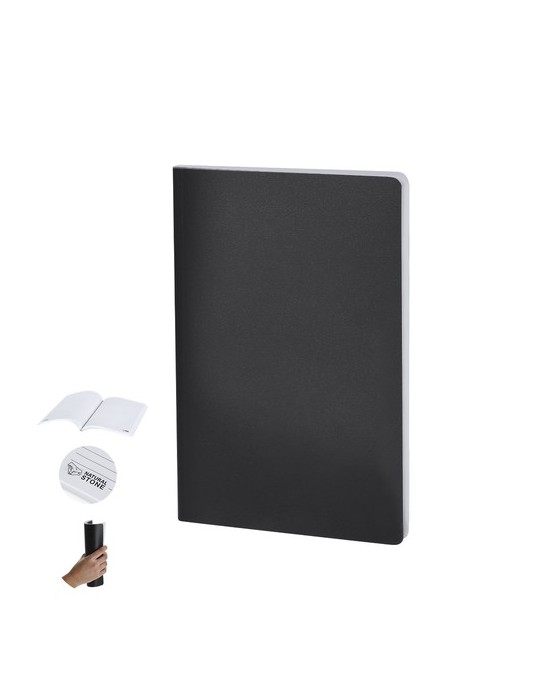 Bloc Notes Letan Matières : papier de pierre Couleurs : noir