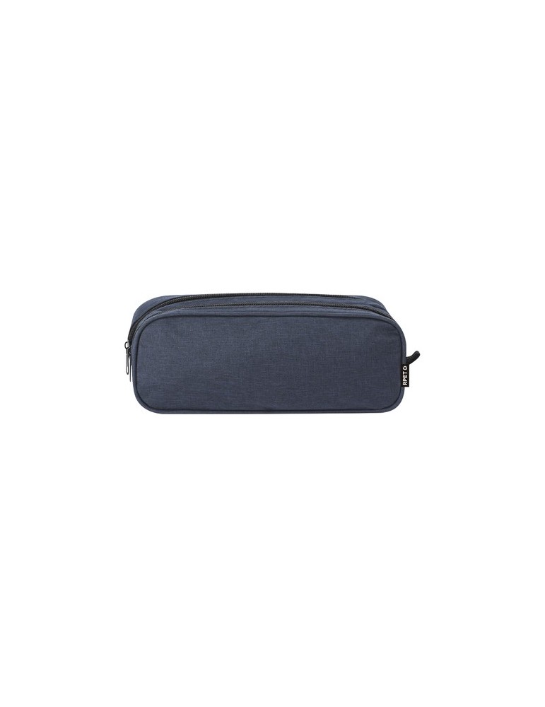 Trousse Sekins Matières : PET recyclé Couleurs : bleu marine personnalisable avec votre logo
