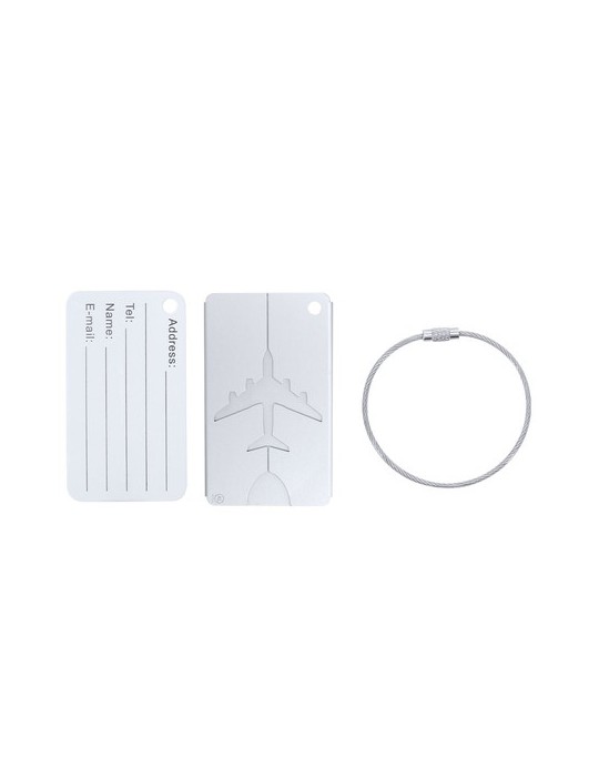 Identificateur Valise Hekla Matières : aluminium recyclé  Couleurs : argenté