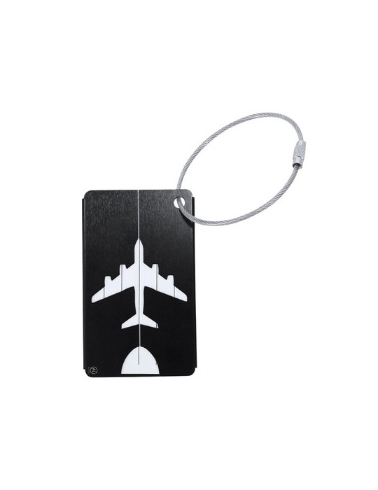 Identificateur Valise Hekla Matières : aluminium recyclé  Couleurs : noir marquage laser ultra précis