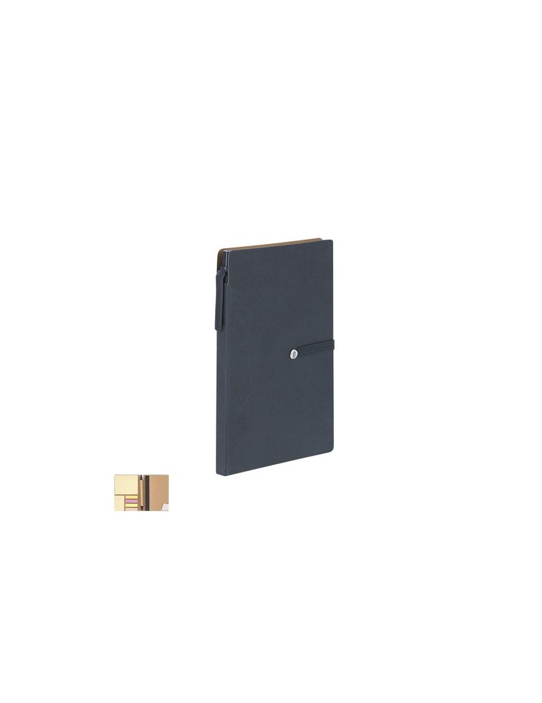 Bloc Notes Alina Matières : carton recyclé Couleurs : noir goodies publicitaire événementiel