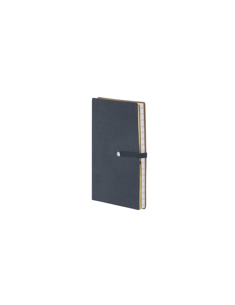 Bloc Notes Alina Matières : carton recyclé Couleurs : noir marquage laser ultra précis