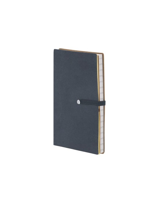 Bloc Notes Alina Matières : carton recyclé Couleurs : noir marquage laser ultra précis