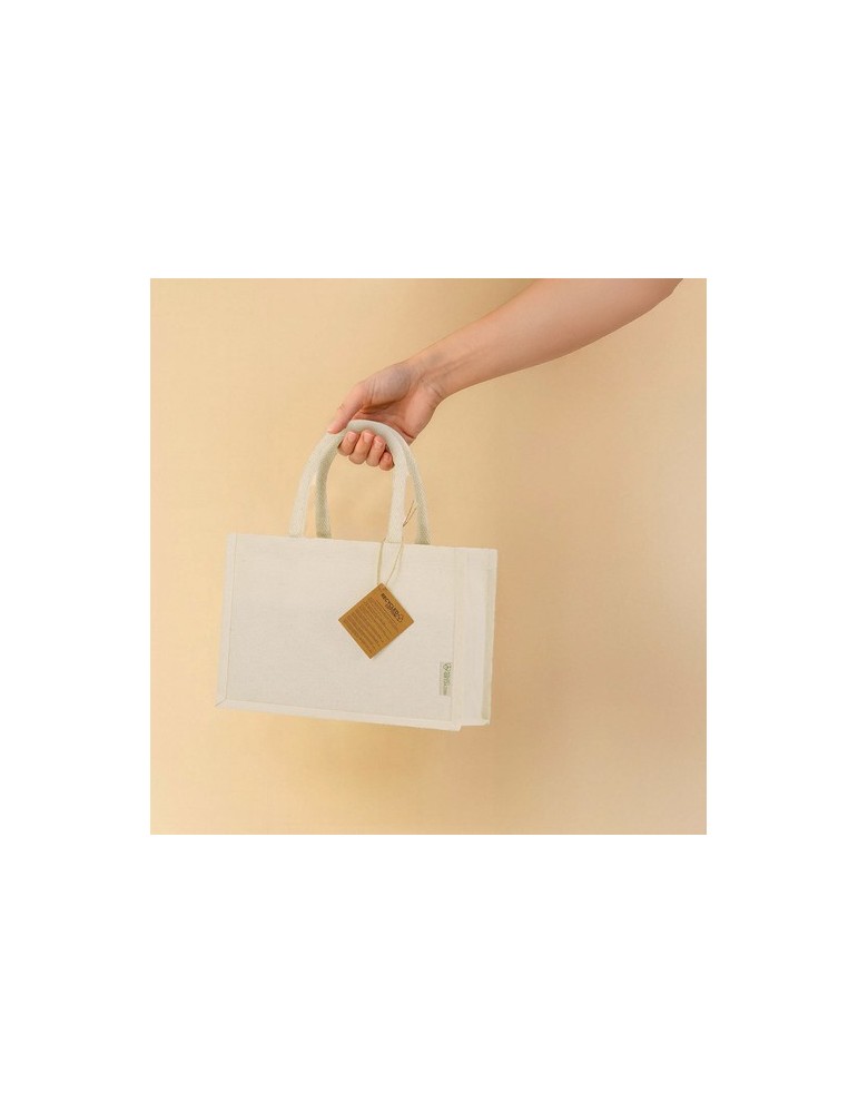 Sac Hyssop Matières : coton recyclé Couleurs : naturel marquage laser ultra précis