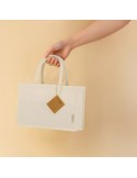 Sac Hyssop Matières : coton recyclé Couleurs : naturel marquage laser ultra précis