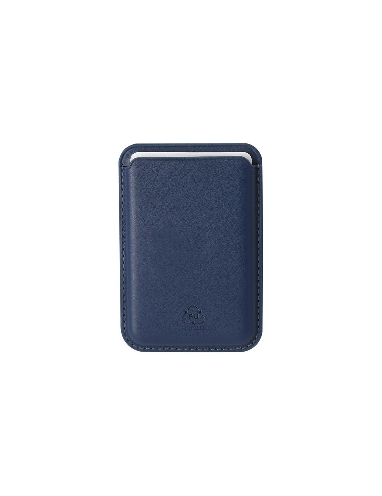 Porte-Cartes Silvan Couleurs : bleu marine Matières : PU recyclé cadeau entreprise pas cher