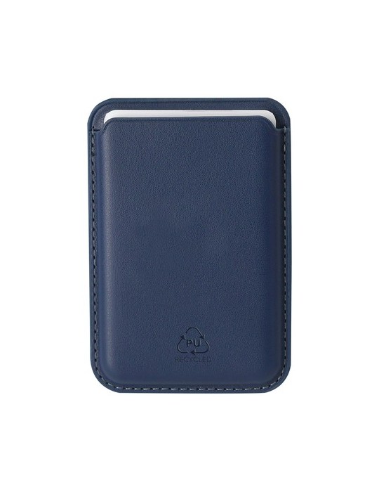 Porte-Cartes Silvan Couleurs : bleu marine Matières : PU recyclé cadeau entreprise pas cher