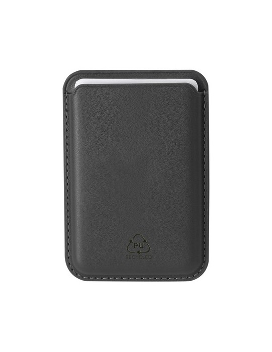 Porte-Cartes Silvan Couleurs : noir Matières : PU recyclé personnalisable avec votre logo