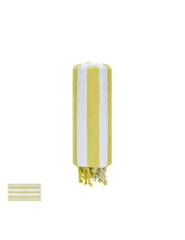 Paréo Serviette Yeser Matières : coton recyclé Couleurs : jaune marquage laser ultra précis