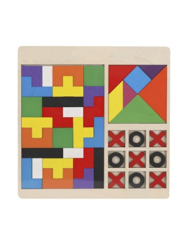 Set Puzzles Meloxar Matières : bois Couleurs : naturel 2