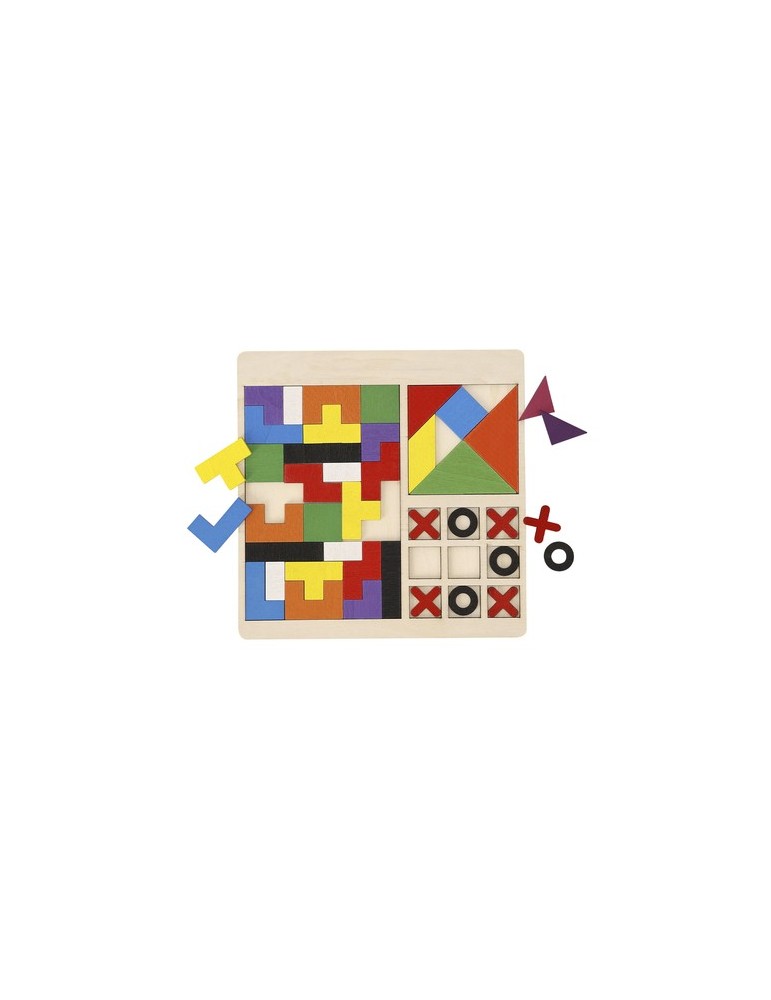 Set Puzzles Meloxar Matières : bois Couleurs : naturel cadeau entreprise pas cher