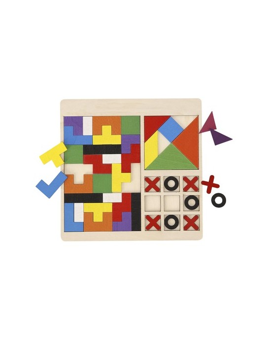 Set Puzzles Meloxar Matières : bois Couleurs : naturel cadeau entreprise pas cher