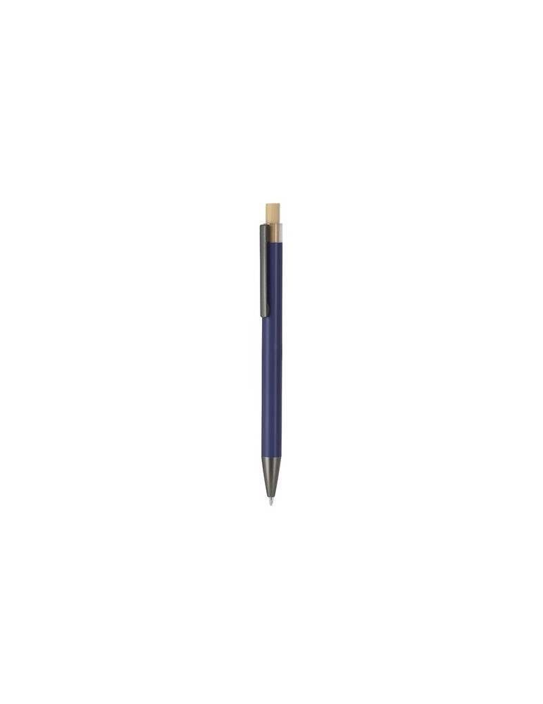 Stylo Rowan Matières : bambou Couleurs : bleu marine cadeau entreprise pas cher