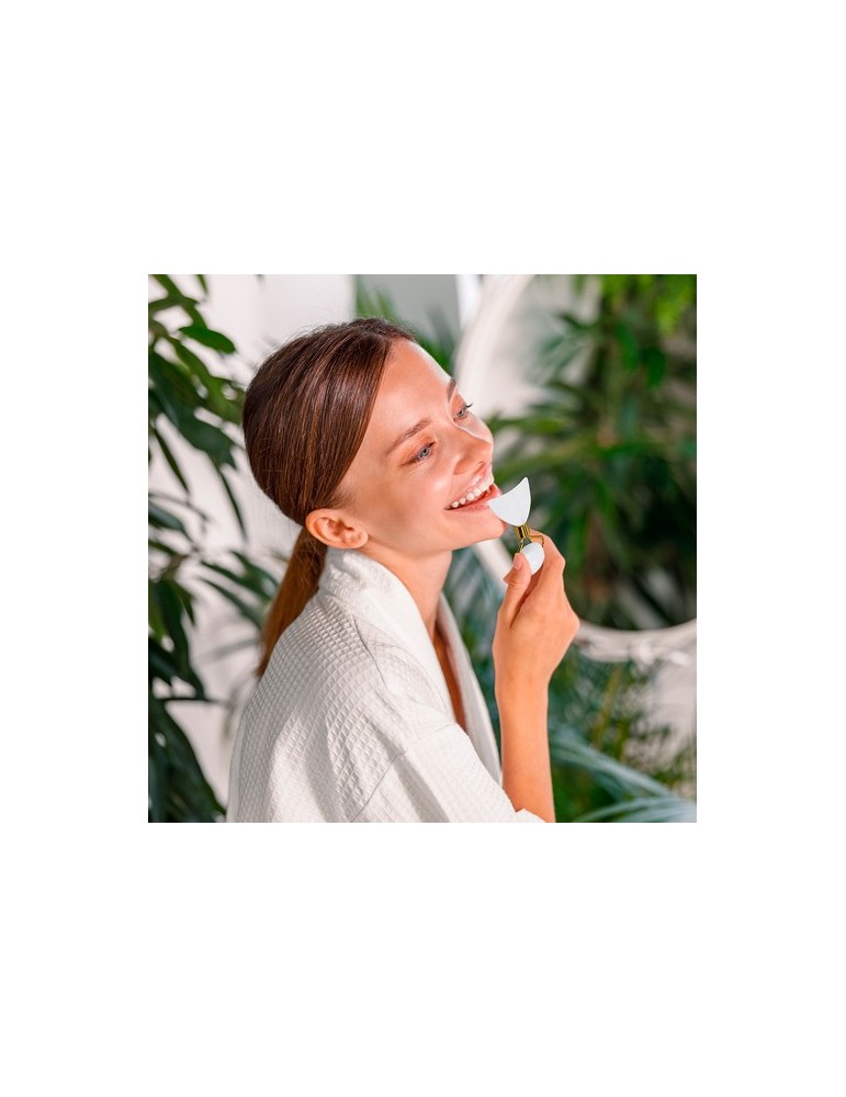 Masseur Facial Herbiax Couleurs : blanc Matières : jade cadeau entreprise pas cher