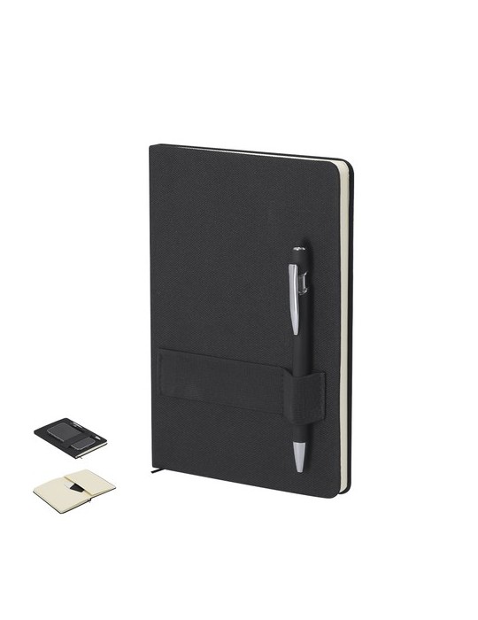 Bloc Notes Rubin Couleurs : noir Matières : polyester recyclé