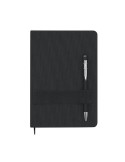 Bloc Notes Rubin Couleurs : noir Matières : polyester recyclé personnalisable avec votre logo