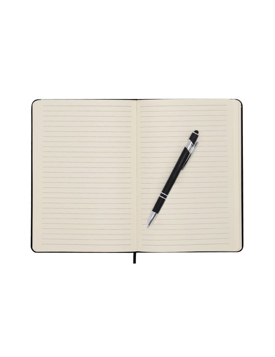 Bloc Notes Rubin Couleurs : noir Matières : polyester recyclé marquage laser ultra précis