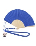 Éventail Crusoe Matières : bambou Couleurs : noir objet promotionnel éco-responsable