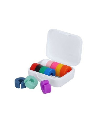 Identificateur de Verres Emelya Matières : silicone Couleurs : blanc goodies publicitaire événementiel