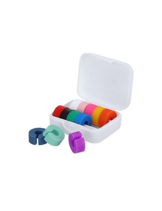 Identificateur de Verres Emelya Matières : silicone Couleurs : blanc goodies publicitaire événementiel