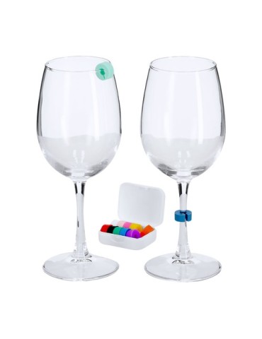 Identificateur de Verres Emelya Matières : silicone Couleurs : blanc impression haute définition