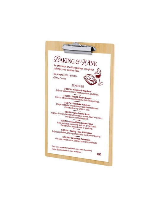 Organiseur Lunaro Matières : bambou Couleurs : naturel cadeau entreprise pas cher