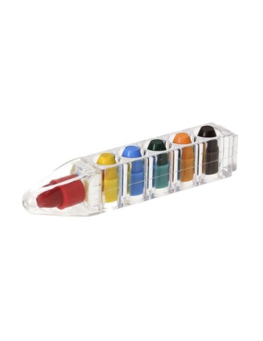 Boîte Crayons Daclor Couleurs : transparent cadeau entreprise pas cher