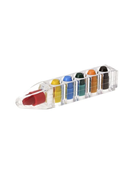 Boîte Crayons Daclor Couleurs : transparent cadeau entreprise pas cher