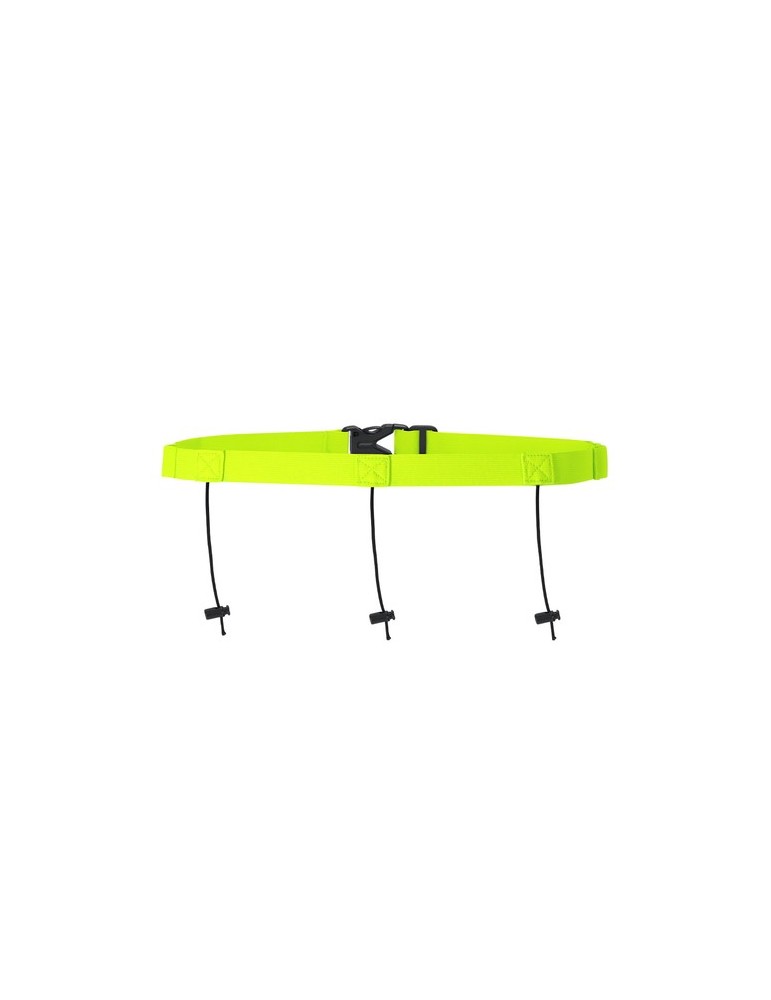 Ceinture avec Porte Numero Varux Matières : élasthanne Couleurs : jaune personnalisable avec votre logo