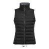 Gilet Bodywarmer Femme Personnalisé Éco-responsable - WAVE Taille textile : XL Couleurs : noir impression haute définition